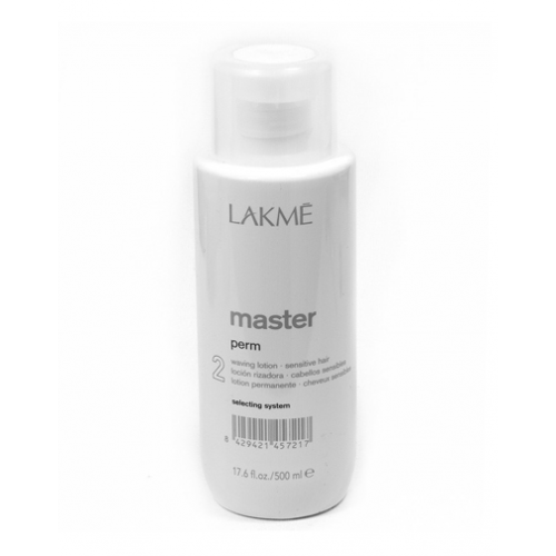 Lakme Master perm selecting system "2" Waving lotion Лосьон для окрашенных и ослабленных волос 500 мл (Lakme, Master)