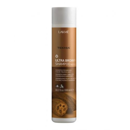 Lakme Ultra brown Шампунь для поддержания оттенка окрашенных волос "Коричневый" 100 мл (Lakme, Teknia)