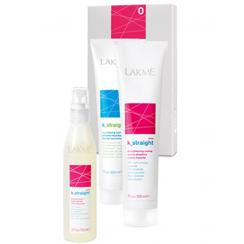 Lakme K_Straight ionic "0" Комплекс для выпрямления натуральных или нормальных окрашеннхе волос (Lakme, K_Straight)