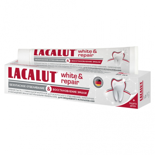 Lacalut Зубная паста Уайт энд Рипейр 50 мл (Lacalut, )
