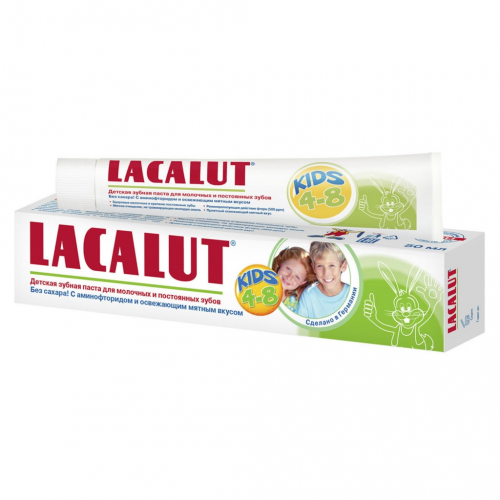 Lacalut Зубная паста Кидс 4-8 лет 50 мл (Lacalut, )