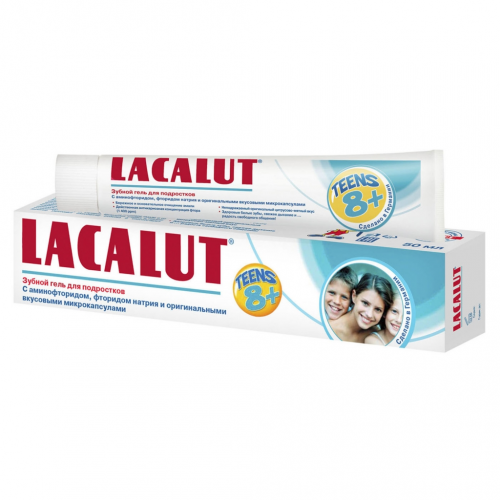 Lacalut Зубная паста Тинс зубной гель 8+ 50 мл (Lacalut, )