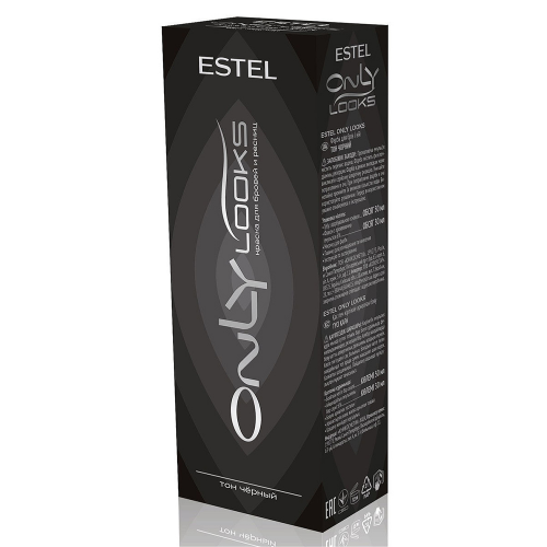 Estel Professional Краска для бровей и ресниц "ONLY looks", 601 черная (Estel Professional, Only looks)