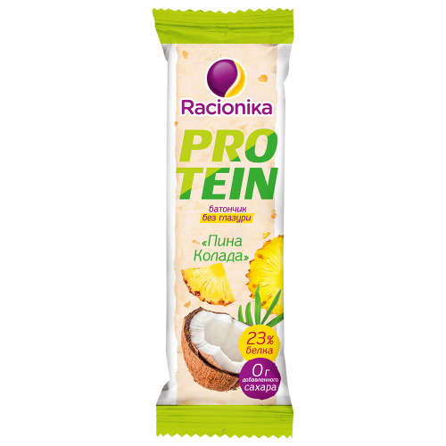 Racionika Батончик "Protein" высокобелковый, ПиноКолада, 45 г (Racionika, )