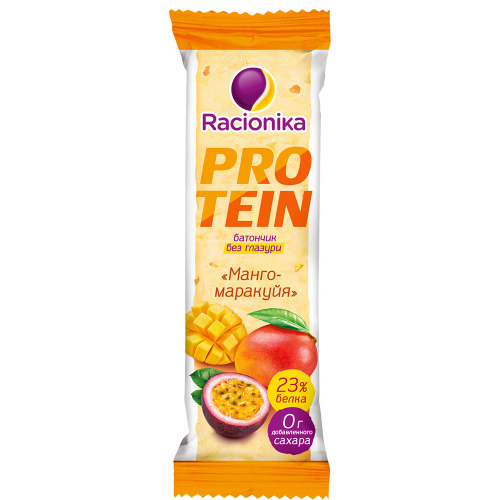 Racionika Батончик "Protein" высокобелковый, манго-маракуйя, 45 г (Racionika, )
