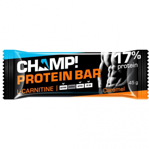 ЛЕОВИТ Батончик "Champ" протеиновый карамельный, 45 г (ЛЕОВИТ, )