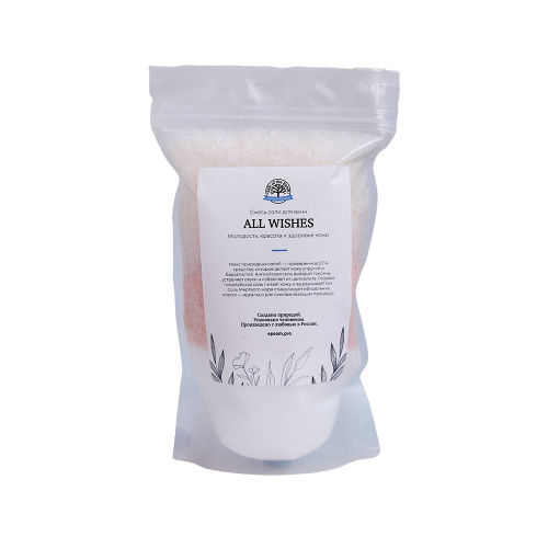 Salt Of The Earth Микс из английской, морской и гималайской соли «All Wishes», 750 г (Salt Of The Earth, )