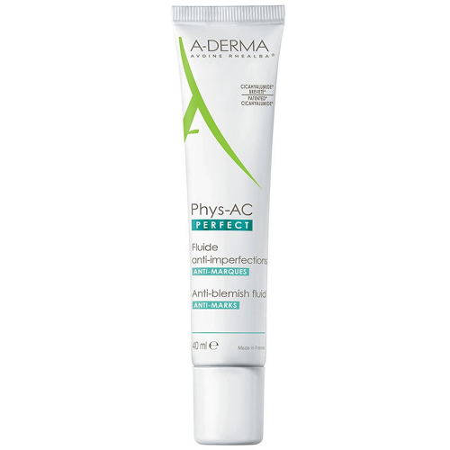 A-Derma Физ-Ак Флюид для лица Perfect против дефектов кожи, склонной к акне, 40 мл (A-Derma, Phys-AC)