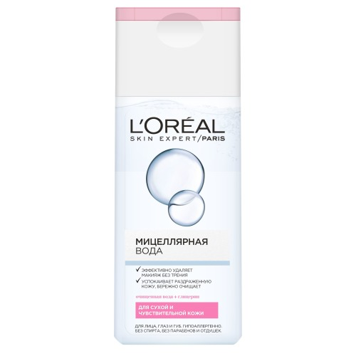 L'Oreal Paris Мицелярная вода для сухой и чувствительной кожи 200 мл (L'Oreal Paris, Мицеллярная вода)