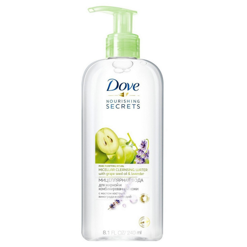Dove Мицеллярная вода с маслом косточек винограда и лавандой, 240 мл (Dove, Уход за лицом)