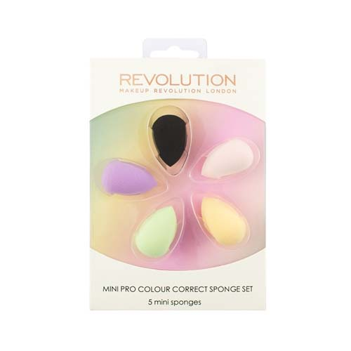 Makeup Revolution Набор цветных корректириующих спонжей Mini Pro Colour Correct Sponge Set (Makeup Revolution, Аксессуары)
