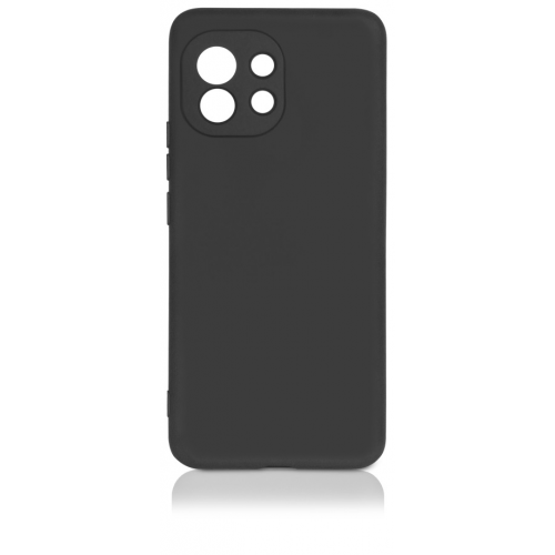 Чехол-накладка с микрофиброй для Xiaomi Mi 11 (black) DF xiOriginal-18 (black)