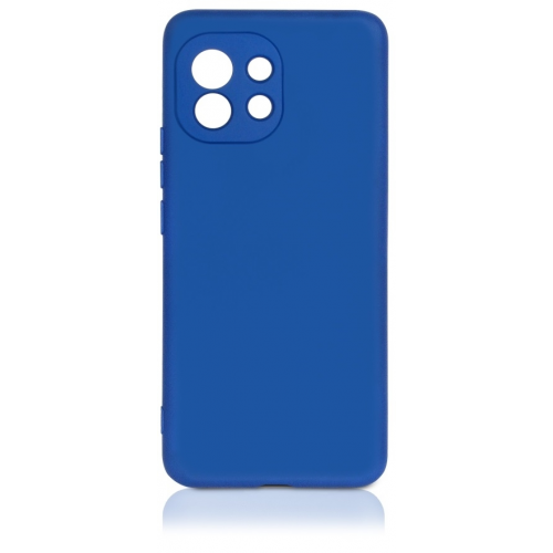 Чехол-накладка с микрофиброй для Xiaomi Mi 11 (blue) DF xiOriginal-18 (blue)