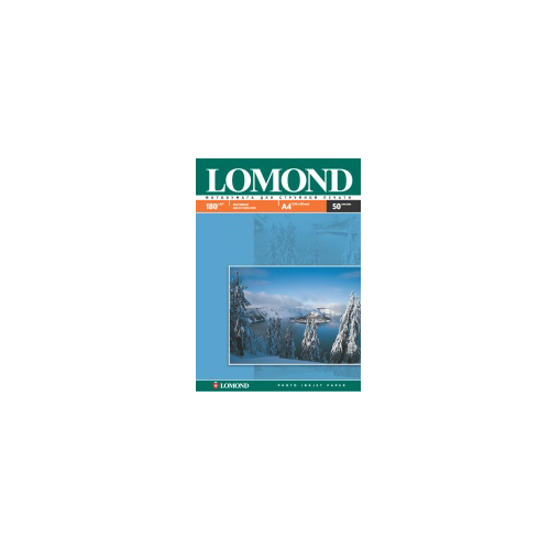 Бумага Lomond A4, матовая, 180 г/м², 50 листов 0102014