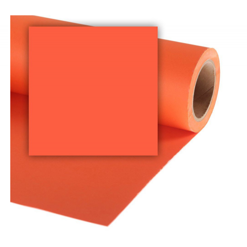 Фон Colorama Mandarin, бумажный, 2.7x11 м, оранжевый LL CO195
