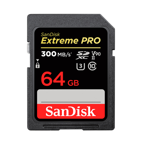 Карта памяти SanDisk SDXC 64GB Extreme PRO UHS-II V90 300MB/s SDSDXDK-064G-GN4IN