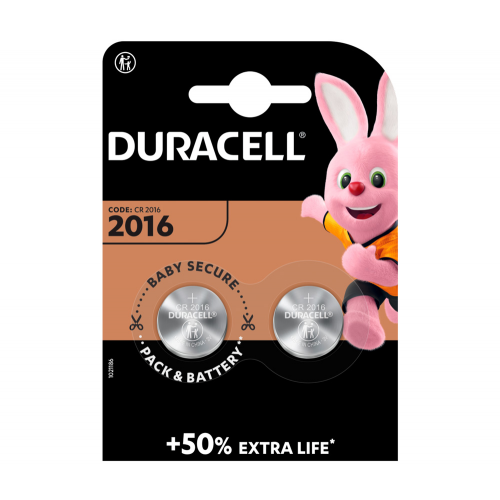 Батарейки Duracell 2016, 2 шт 5005626