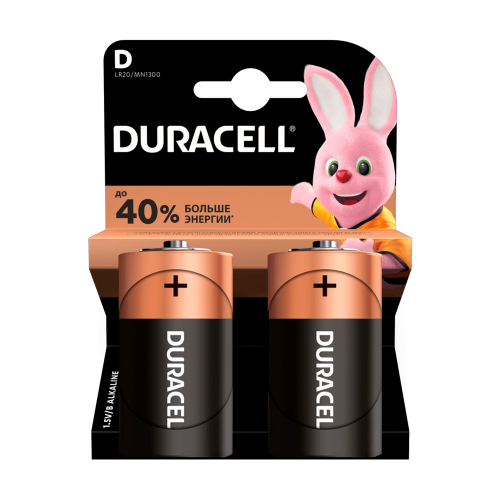 Батарейки Duracell D / LR 20, 2 шт 81545439