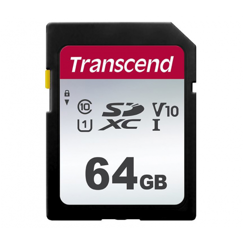 Карта памяти Transcend SDXC 64GB 300S UHS-I U1 V10 TS64GSDC300S
