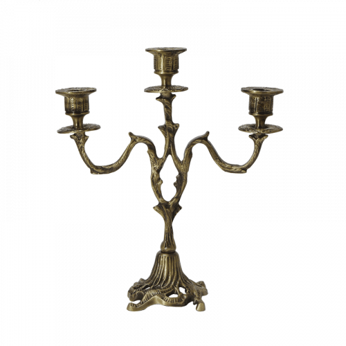 Канделябр на 3 свечи из бронзы "Асти" Bello De Bronze BP-14038-A