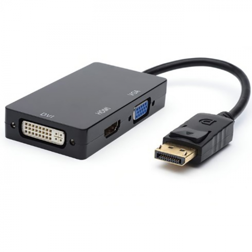 Кабель-переходник Atcom AT6854 DisplayPort - HDMI, VGA, DVI, 0.1м