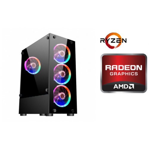 TopComp AK 121979501 AMD Ryzen 5 4500/A320/16/SSD 512/AMD Radeon RX 6600 8gb/Без ОС/black
