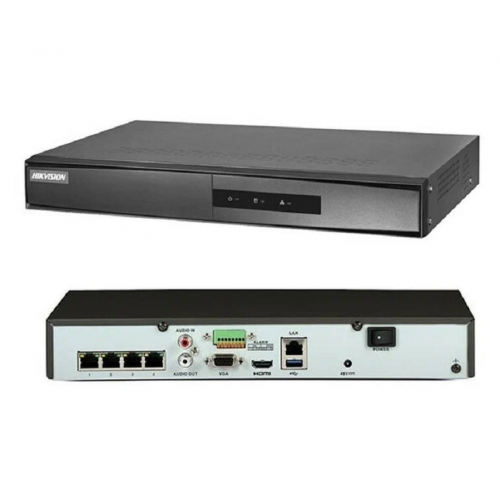 Видеорегистратор HIKVISION DS-7104NI-Q1/4P/M(C) 4-х канальный c PoE/black