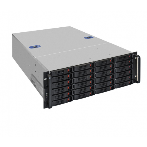 Корпус серверный ExeGate Pro 4U660-HS24/1000RADS, (EX293269RUS), black/silver