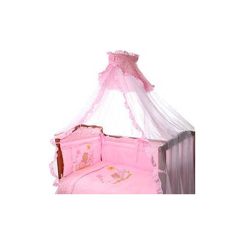 Комплект в кроватку Золотой гусь ''Сладкий сон'' 7 предметов (розовый) 1096