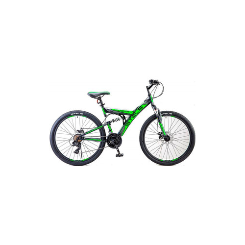 Велосипед Stels Focus MD 26'' 21 sp V010 (2018) 18'' Черный/зеленый