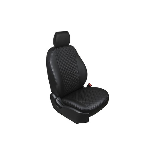 Авточехлы Rival ''Ромб'' для сидений Hyundai Elantra AD седан (2015-н.в.), эко-кожа, черные, SC.2306.2