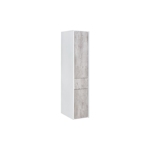 Пенал Roca Ronda правый, бетон/белый матовый (ZRU9303006)