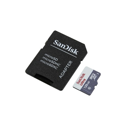 Карта памяти Sandisk Ultra Android microSDXC + SD Adapter 128GB 80MB/s Class 10 UHS-I (SDSQUNS-128G-GN6TA)