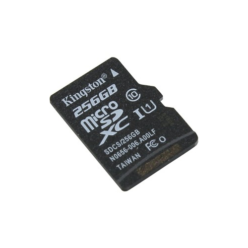 Карта памяти Kingston 256GB microSDXC Class 10 UHS-I U1 Canvas Select 80MB/s (SDCS/256GBSP)