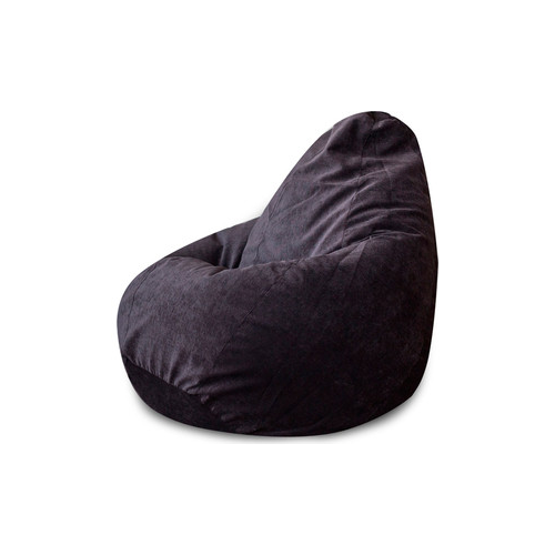 Кресло-мешок DreamBag Темно-серый микровельвет 3XL 150x110