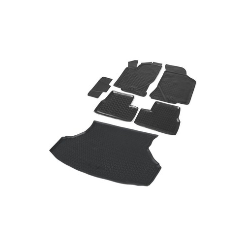 Комплект ковриков салона и багажника Rival для Lada Granta седан (2011-2018 / 2018-н.в.), полиуретан, K16001001-2