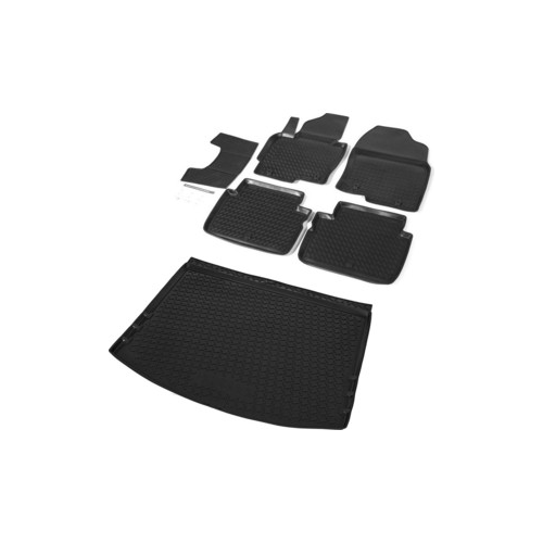 Комплект ковриков салона и багажника Rival для Mazda CX-5 I 5-дв. (2011-2017), полиуретан, K13803001-3