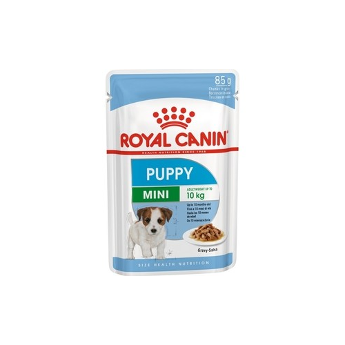 Пауч Royal Canin Mini Puppy Gravy-Salsa кусочки в соусе сальса для щенков мелких пород с 2 до 10мес 85г