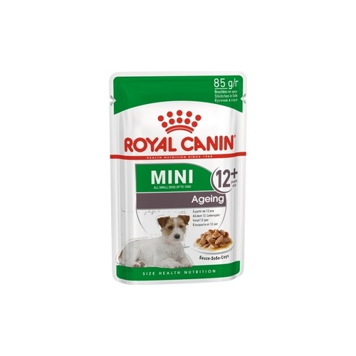 Пауч Royal Canin Mini Ageing 12+ Sause-Sobe кусочки в соусе собе для собак мелких пород старше 12лет 85г