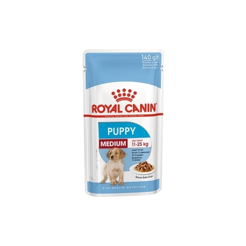 Пауч Royal Canin Medium Puppy Sause-Sobe кусочки в соусе собе для щенков средних пород c 2 до 10мес 140г