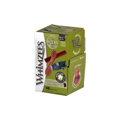 Лакомство Whimzees Variety Box S МИКС (палочки/ щетки/ крокодильчики) для собак S 48шт в коробке (WHZ571)