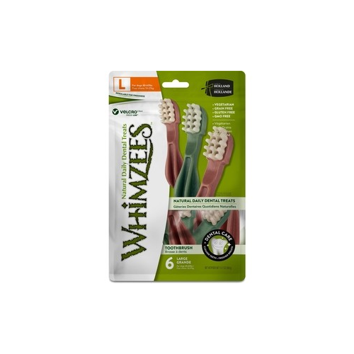 Лакомство Whimzees Toothbrush Star L Value Bags Зубная щетка для собак L 15см 6шт в пакете (WHZ344ROW)