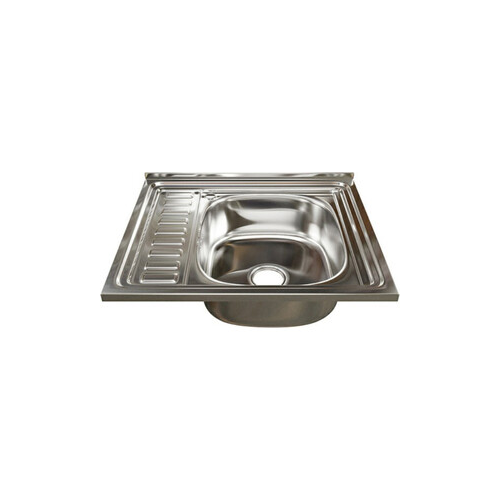 Кухонная мойка Mixline 60x50 с сифоном, нержавеющая сталь 0,6мм (4640030862436)