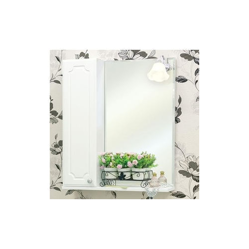 Зеркало-шкаф Sanflor Ксения 60 левый, белый (H0000000116)