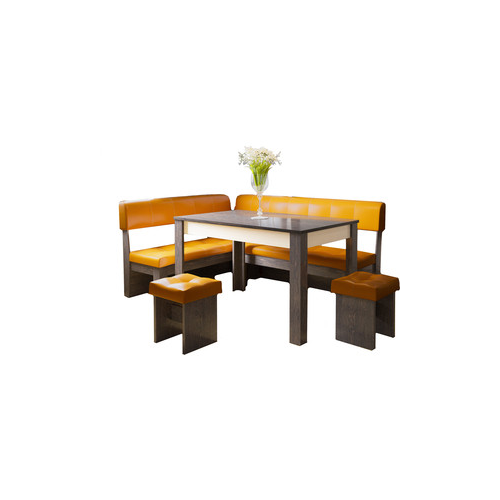 Кухонный уголок Это-мебель Валенсия венге/оранж