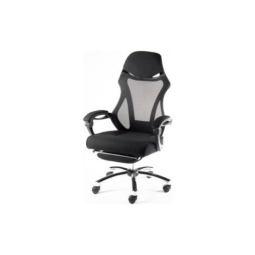 Кресло офисное NORDEN 007 full black/ черный пластик/черная ткань/черная сетка