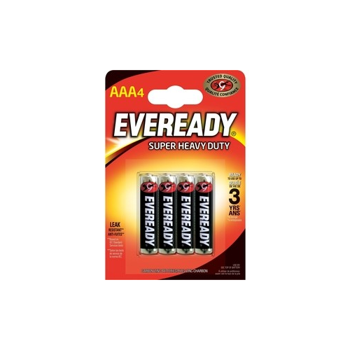 Батарейка ENERGIZER Eveready SUPER R03 AAA (4 шт) 1,5V