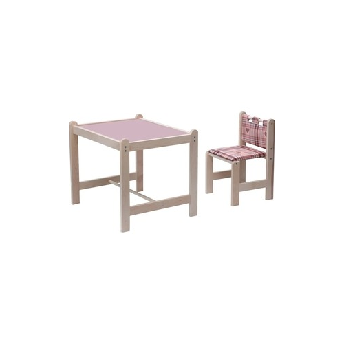 Набор детской мебели Гном Малыш-2 стол+стул Симпатия+сиреневая столешница МИ 01.02-04