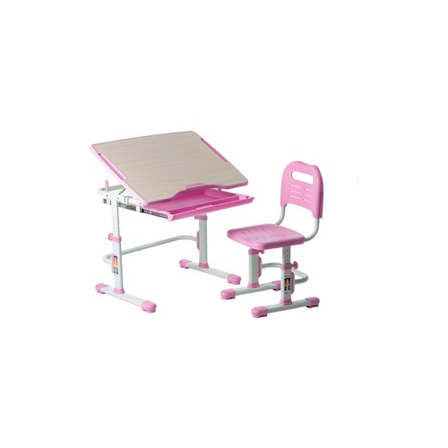 Комплект парта + стул трансформеры FunDesk Vivo pink