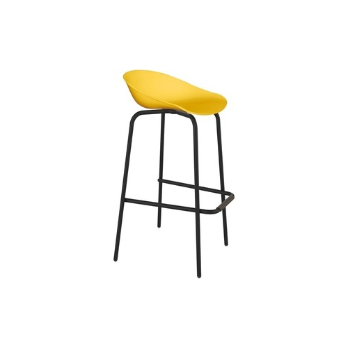 Барный стул Sheffilton SHT-ST19/S29 желтый/черный муар
